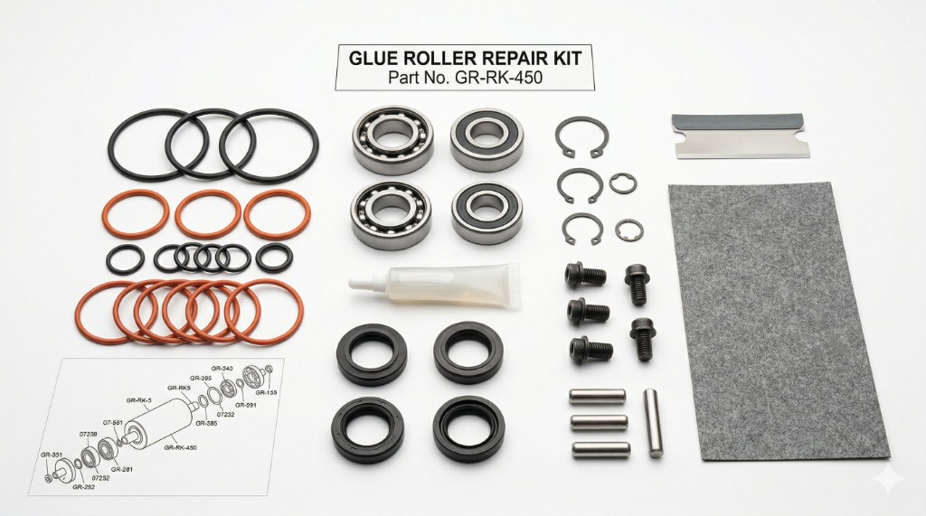 Ремкомплект клеевого вала